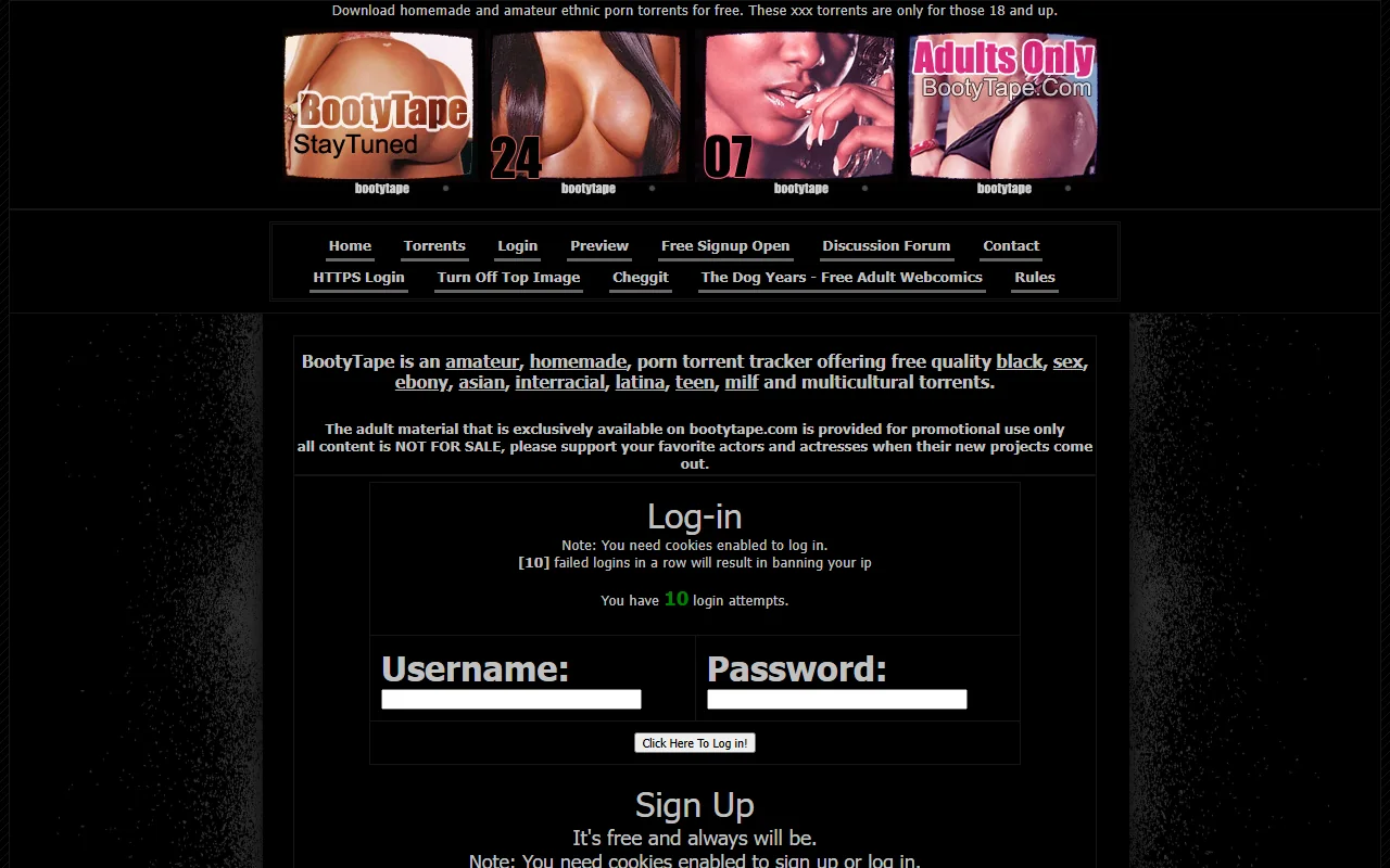 Screenshot: Bootytape Screenshot of Bootytape